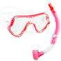Aquagear M11 Mask & Snorkel Set Pink/Clear  