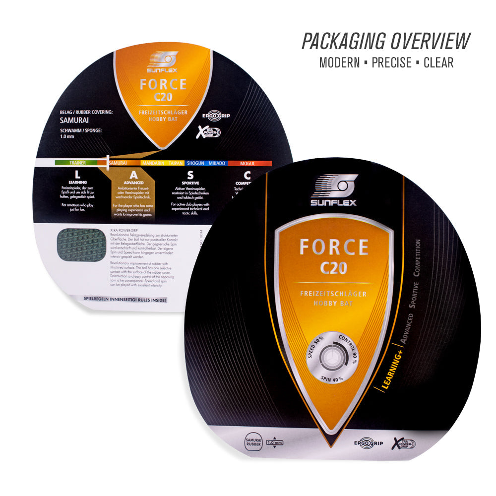 Sunflex Force C20 Table Tennis Bat