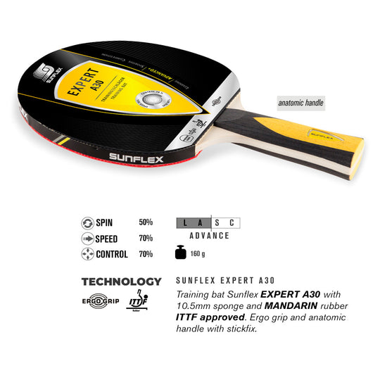 Sunflex Expert A30 Table Tennis Bat