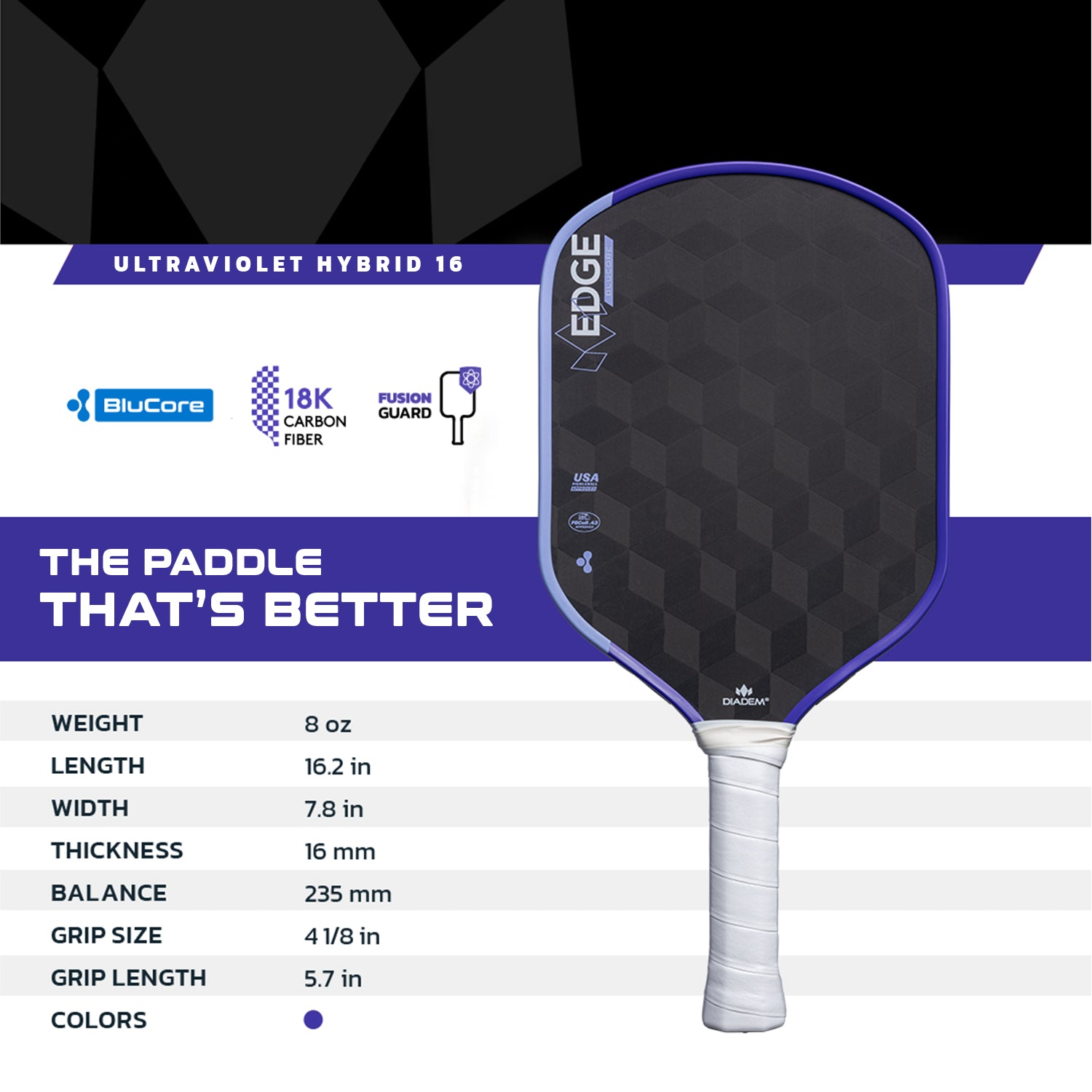 DIADEM Edge BluCore Hybrid Ultraviolet