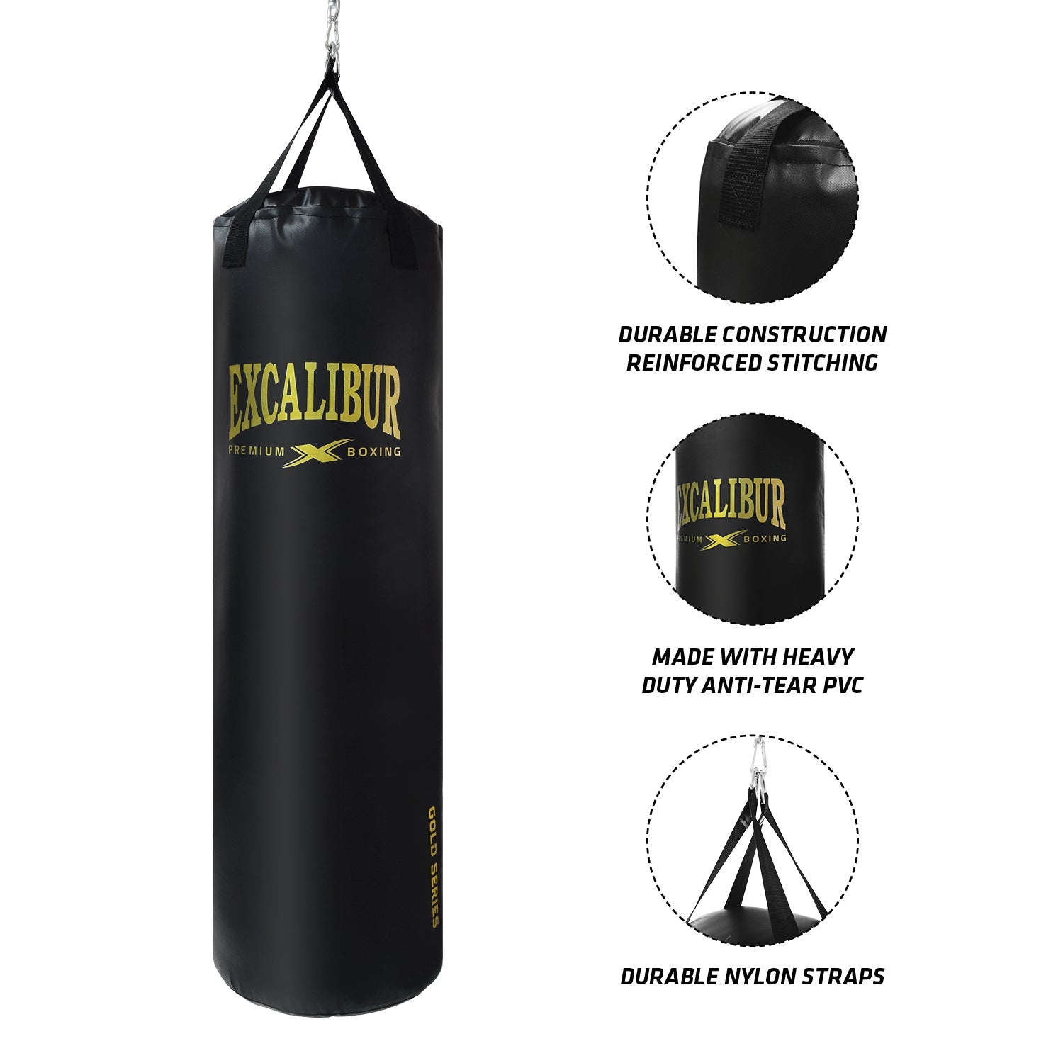 Excalibur Gold Series Punching Bag Anti-tear PVC