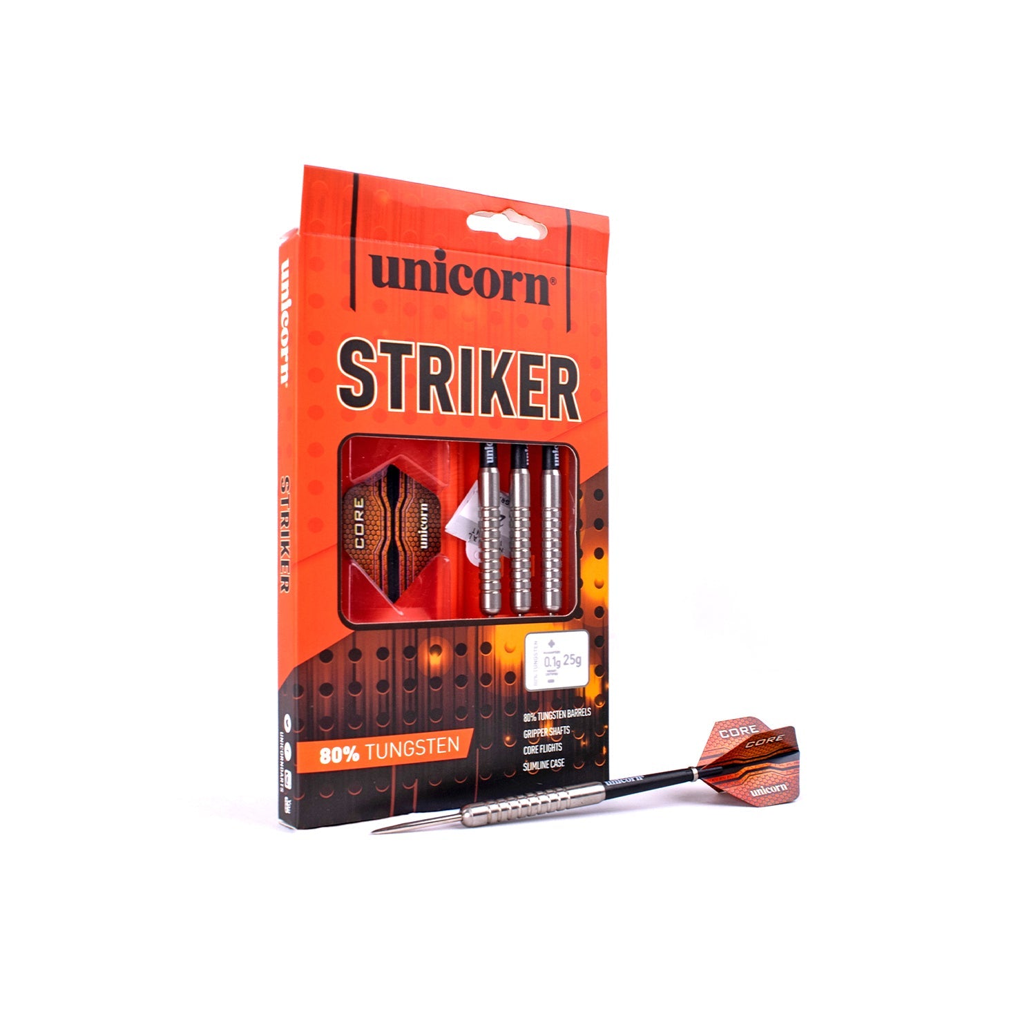 Unicorn Striker 80% Tungsten 9 Rings Darts