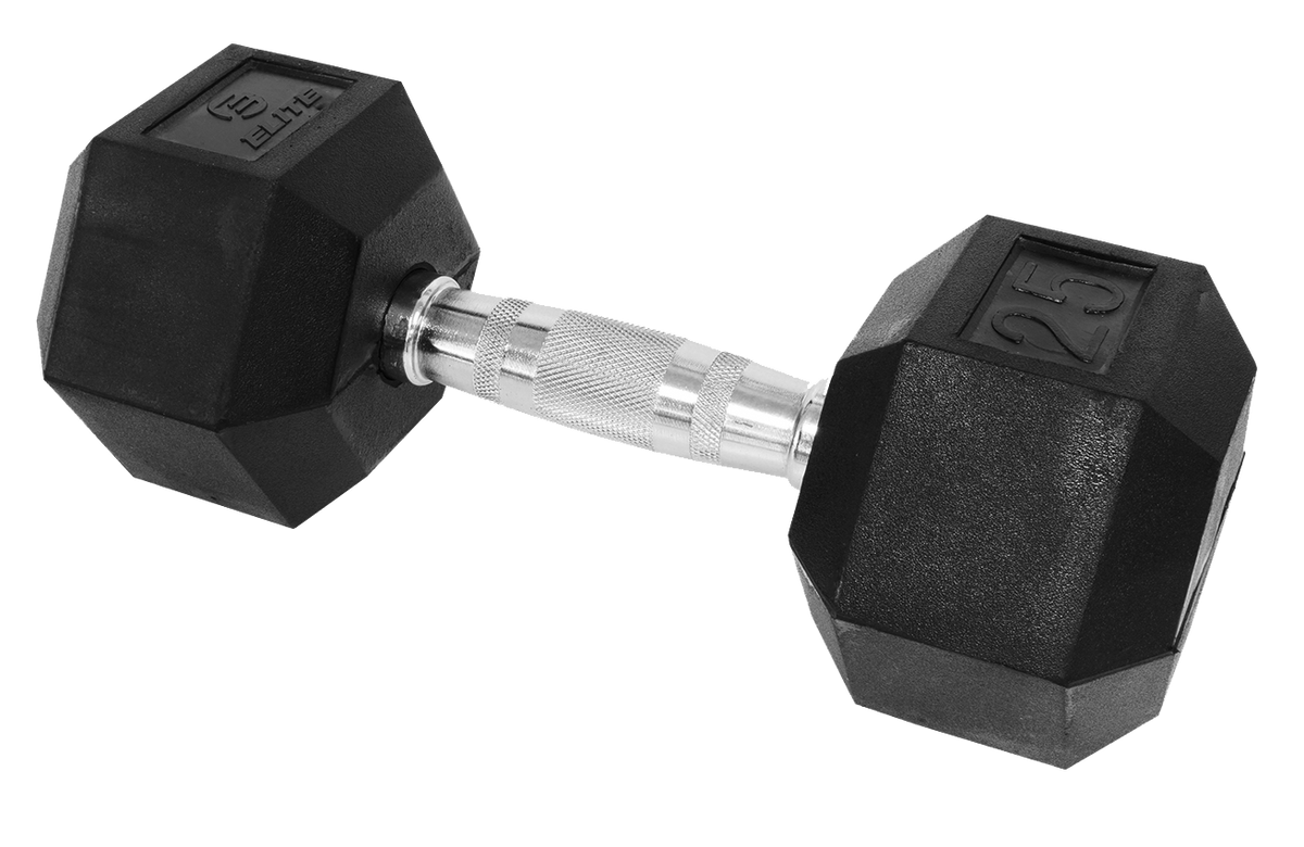 Elite Rubber Hex Dumbell 1pc