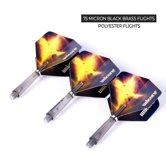 Unicorn Gary Anderson Black Brass Dart Set