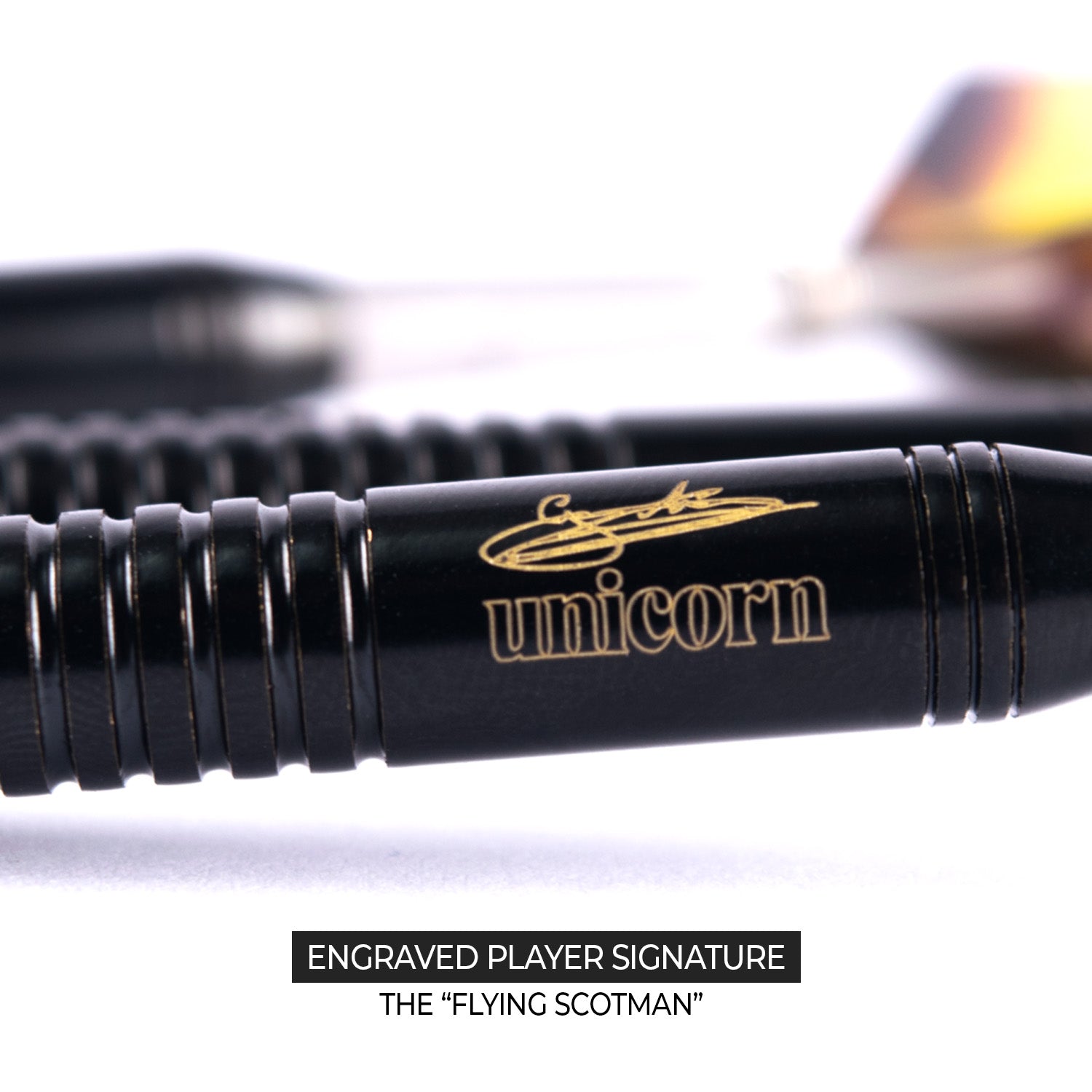 Unicorn Gary Anderson Black Brass Dart Set