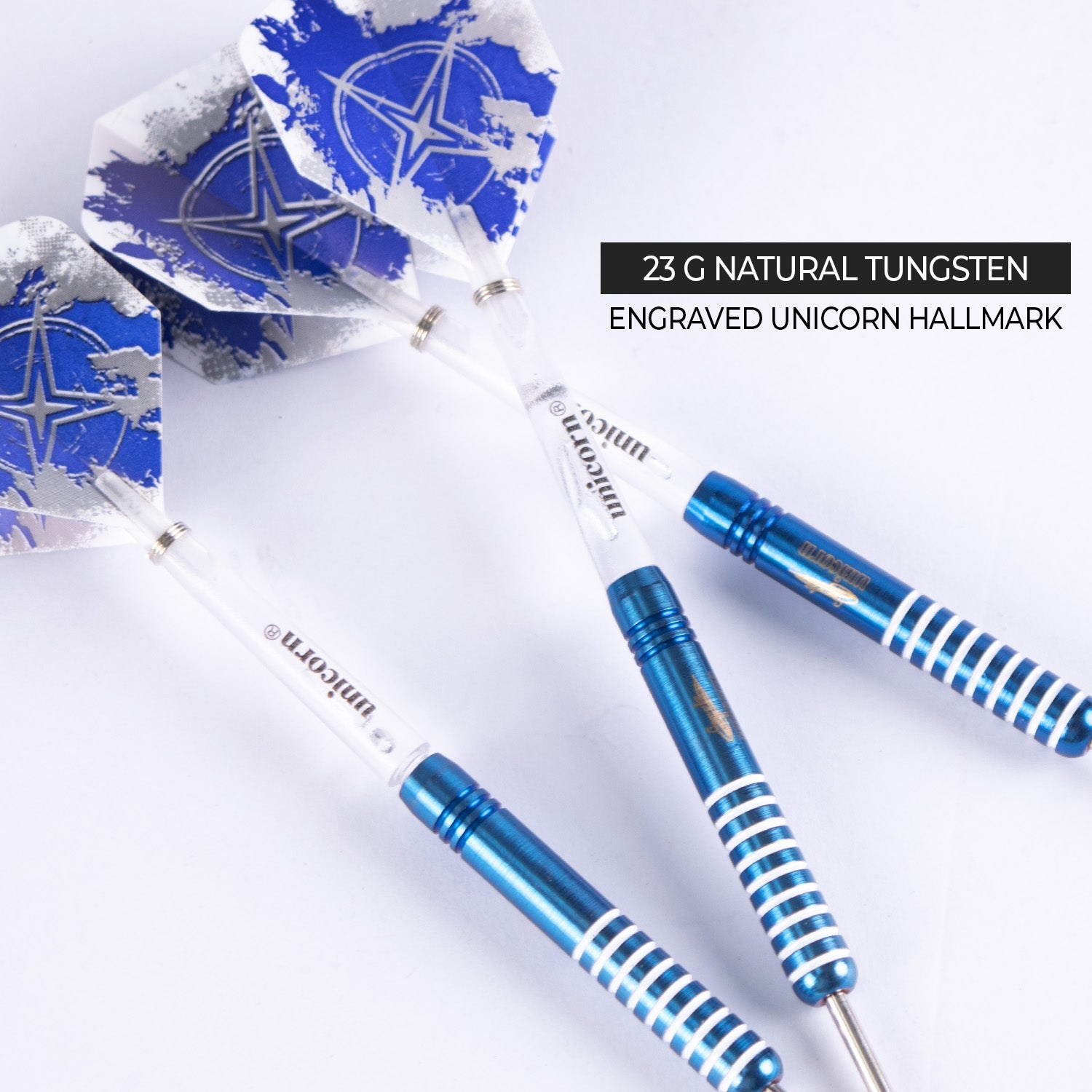 Unicorn Gary Anderson Blue Silverstar Dart Set