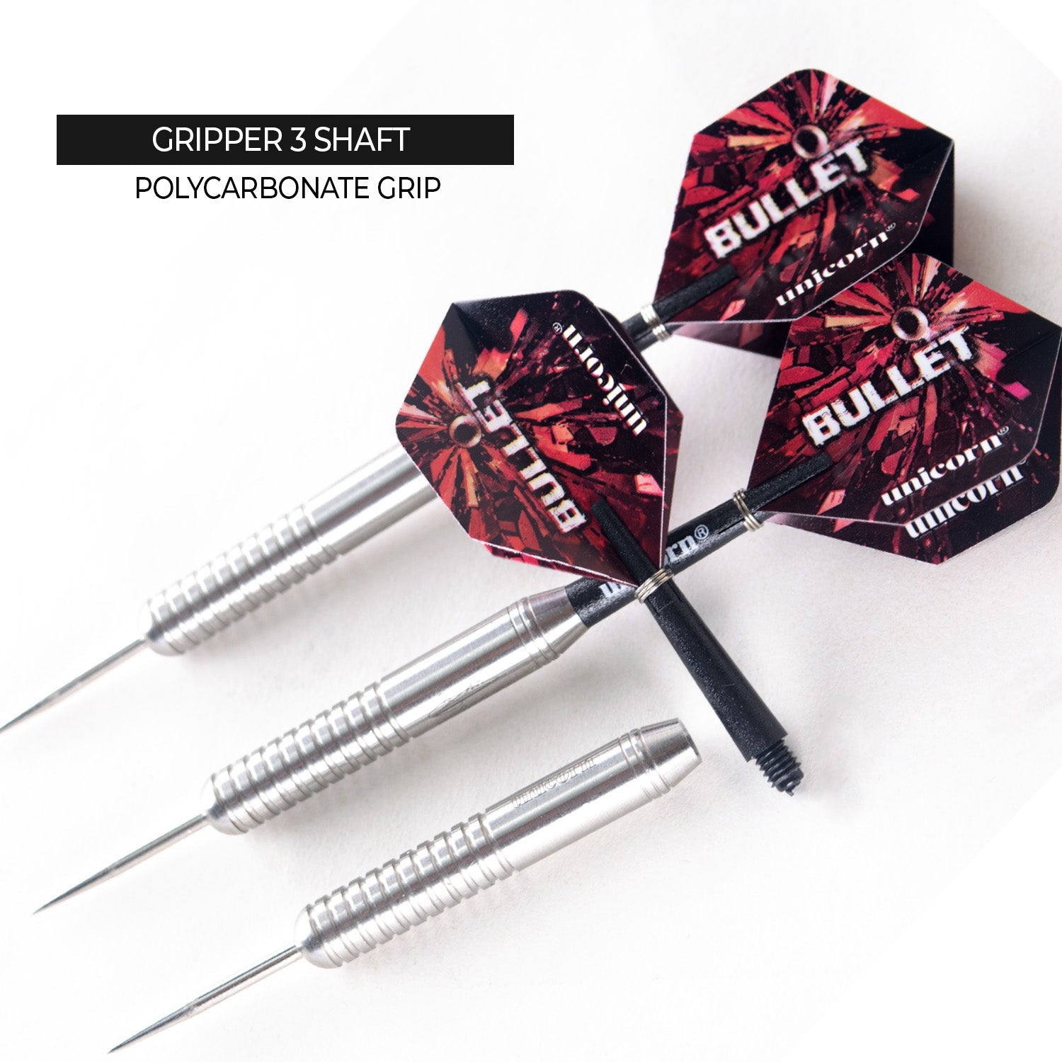 Unicorn Bullet Darts - Steel Tip Stainless Steel