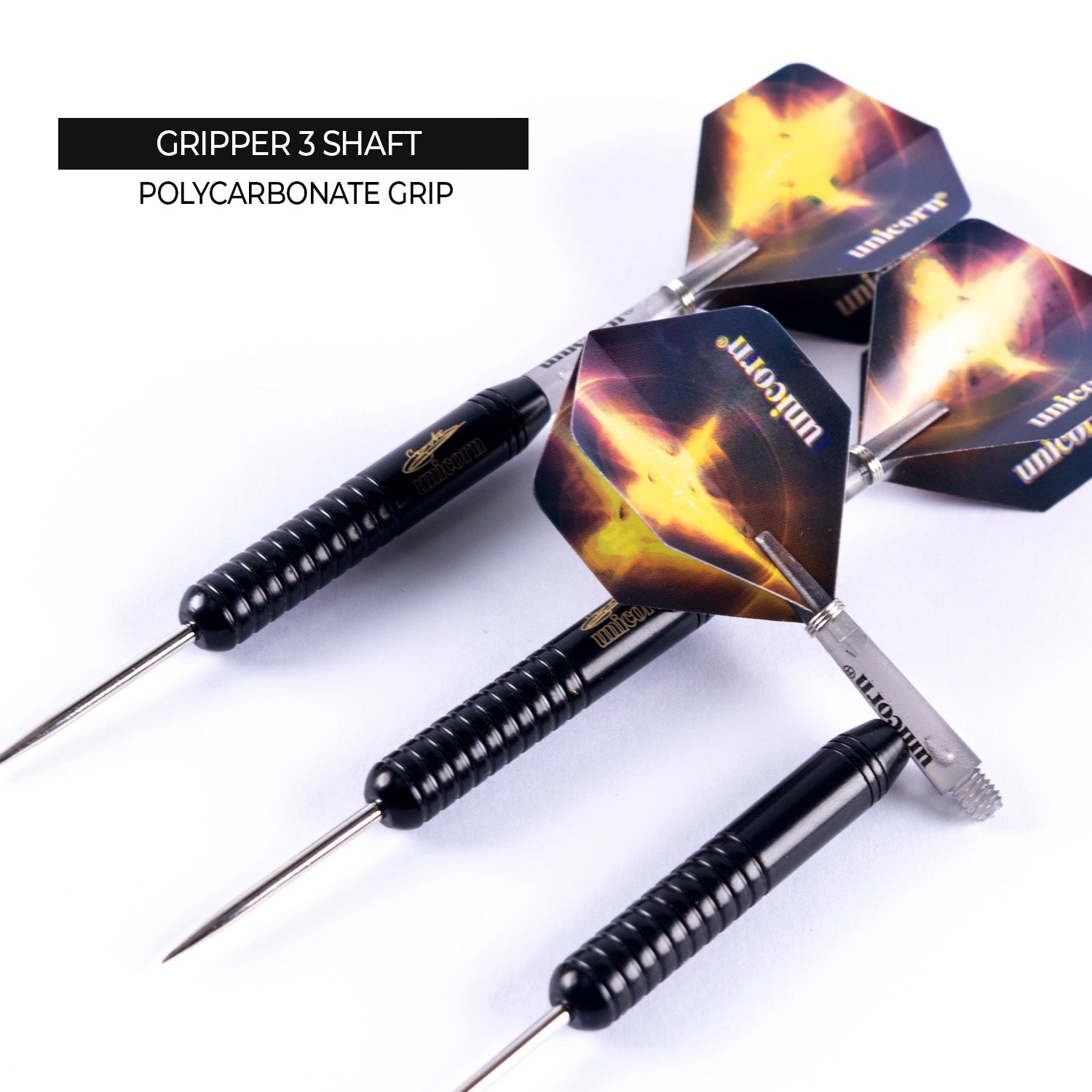 Unicorn Gary Anderson Black Brass Dart Set