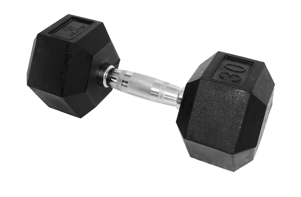 Elite Rubber Hex Dumbell 1pc