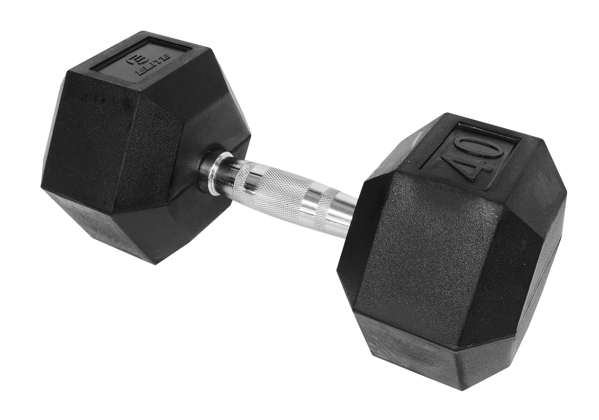 Elite Rubber Hex Dumbell 1pc