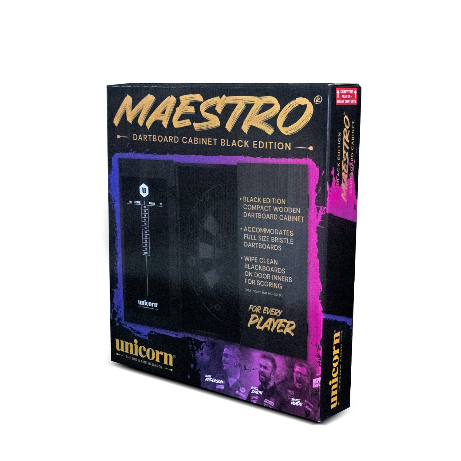 Unicorn SD MAESTRO Dartboard Cabinet Black Edition