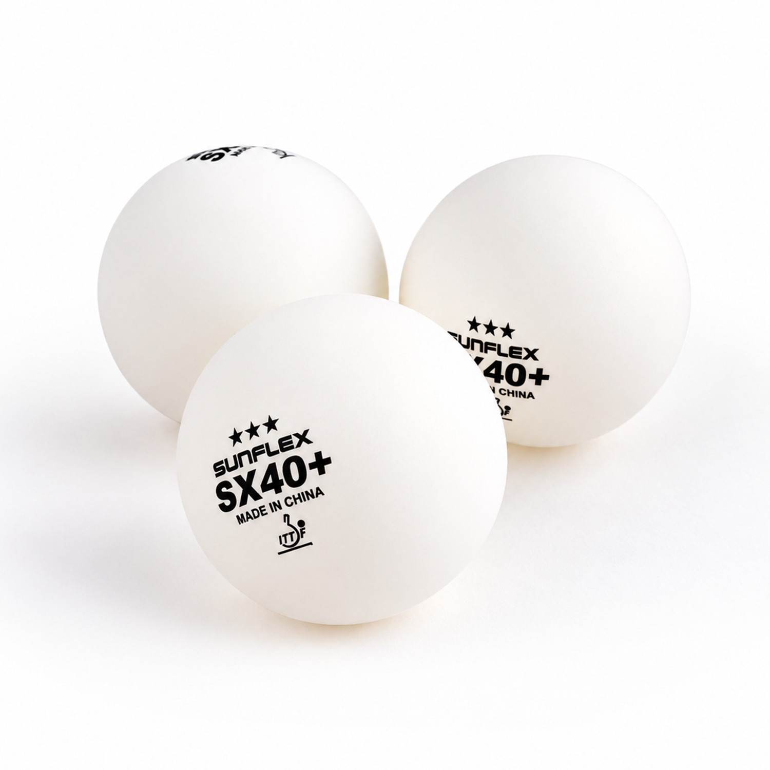 Sunflex SX40+ 3 Star Non-Celluloid Table Tennis Balls 3pcs/box