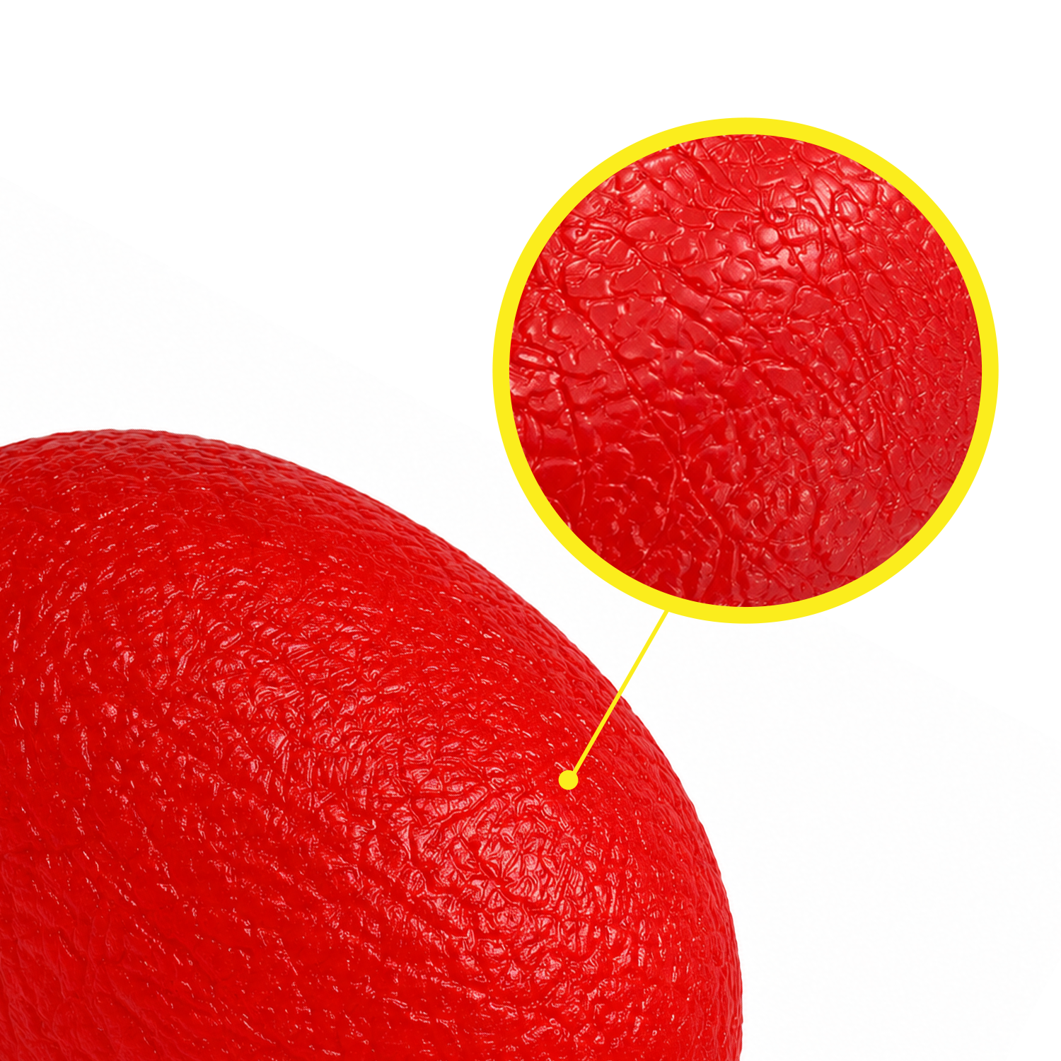 Elite Rubber Stress Ball Egg Shape Red