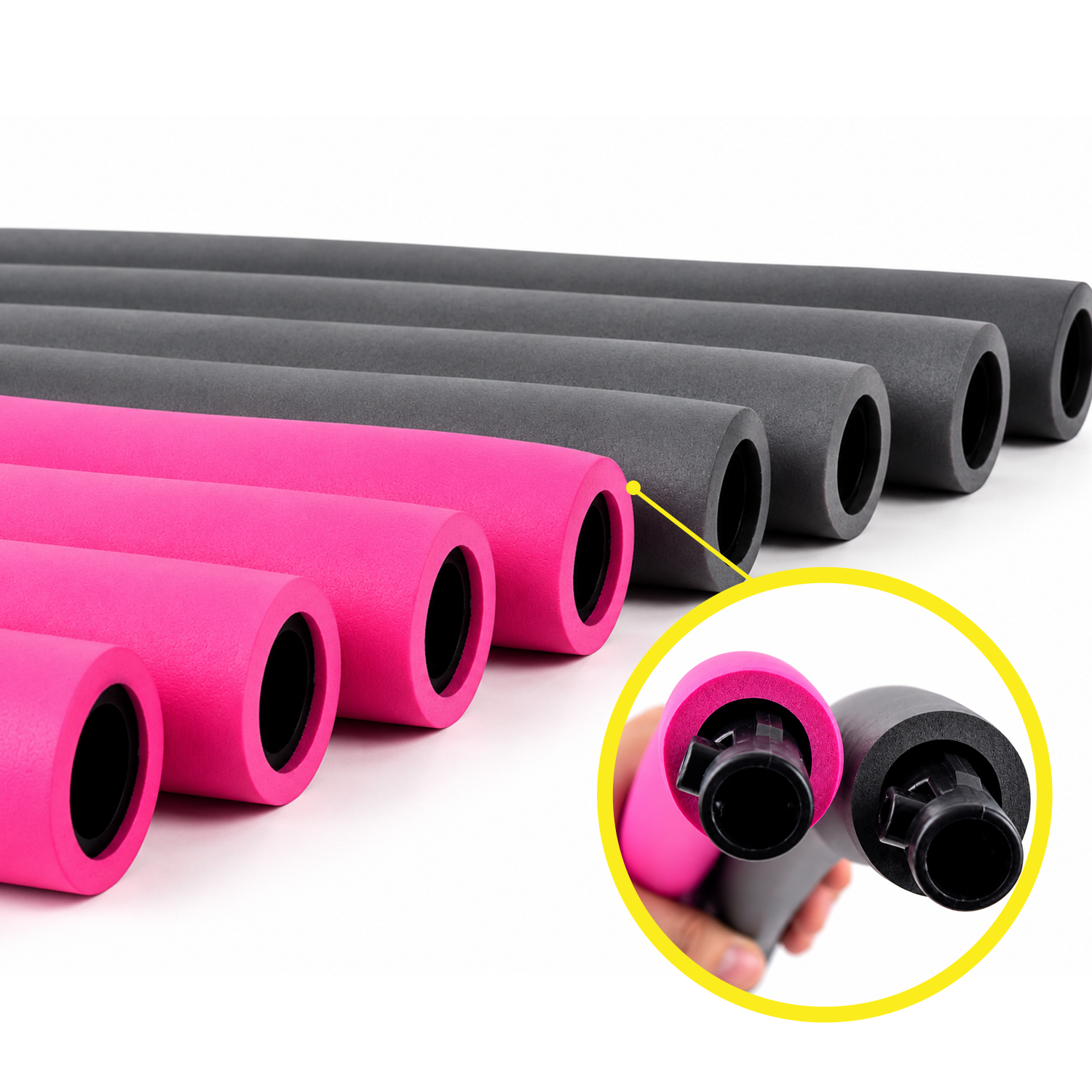 Elite Fitness Sports 5mm Foam Liner Pilates Hula Hoop with Weights