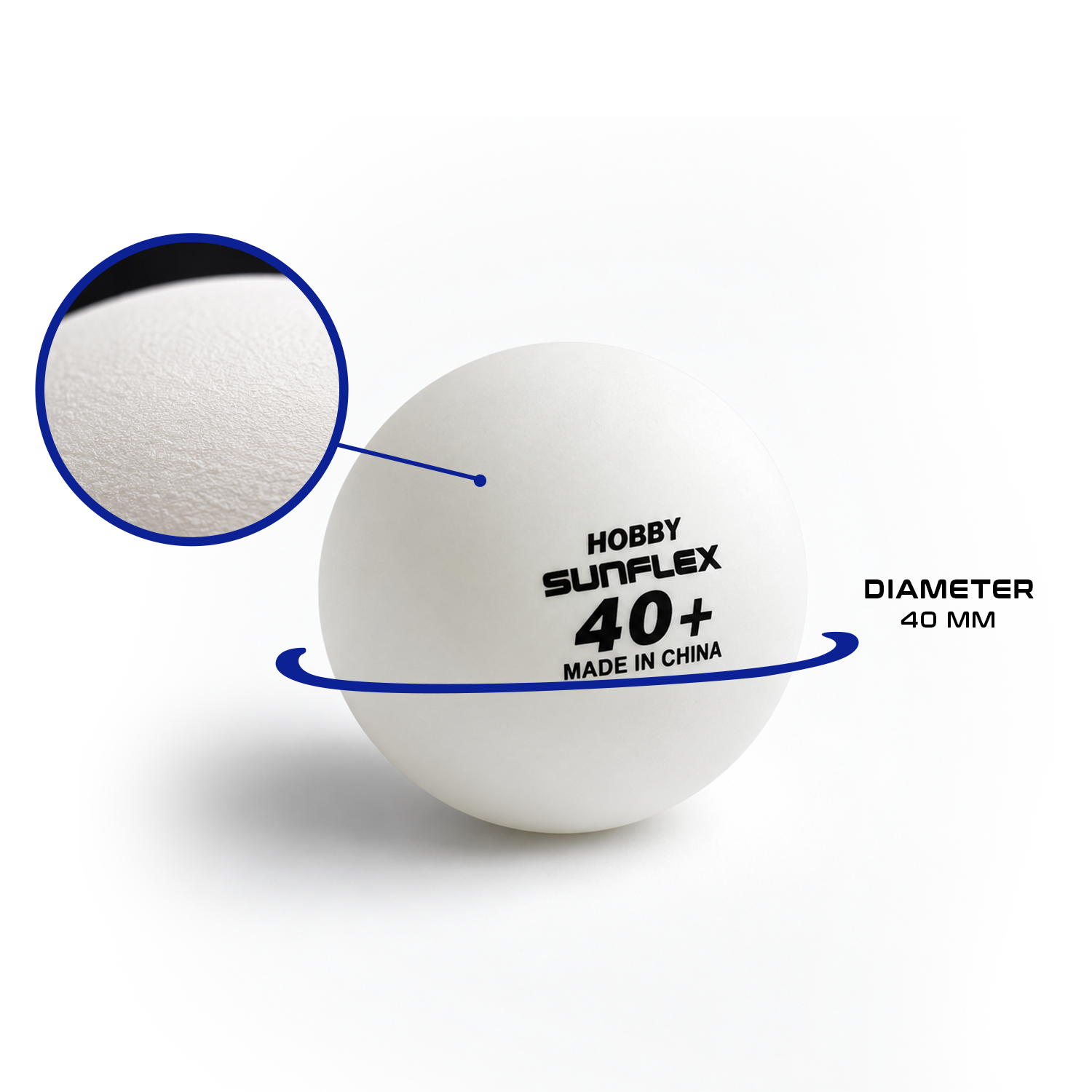 Sunflex Hobby Table Tennis Balls - 12 pcs.