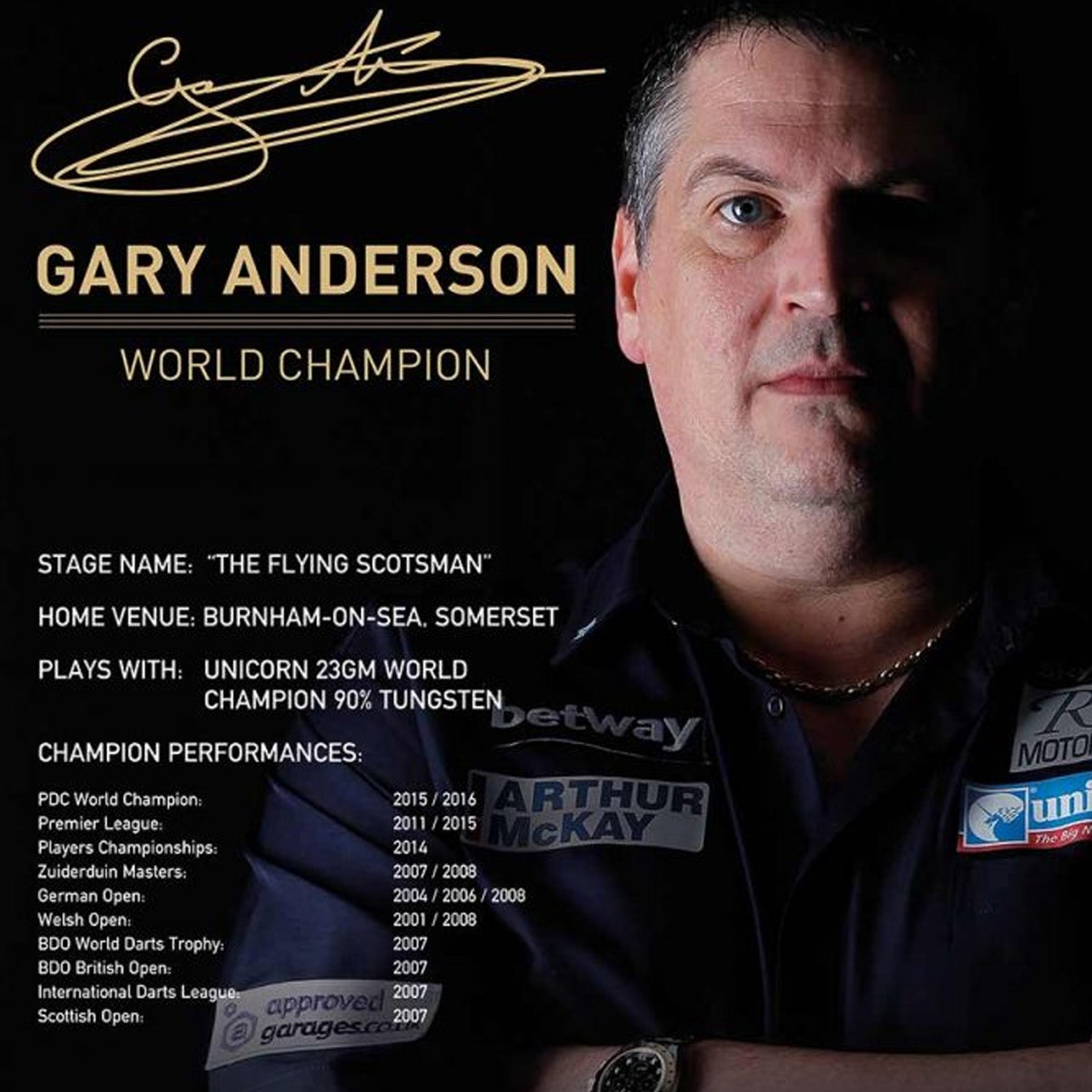 Unicorn Gary Anderson Flight Selector Kit