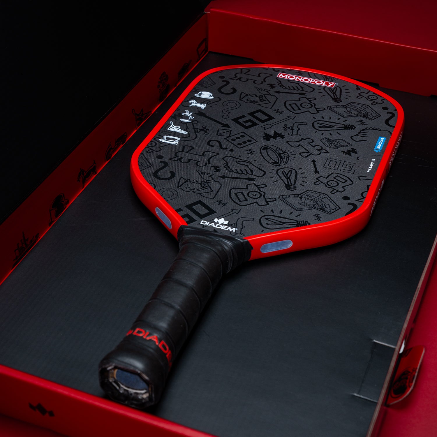 DIADEM Edge BluCore Pro 16mm – Limited Edition Monopoly Pickleball Paddle