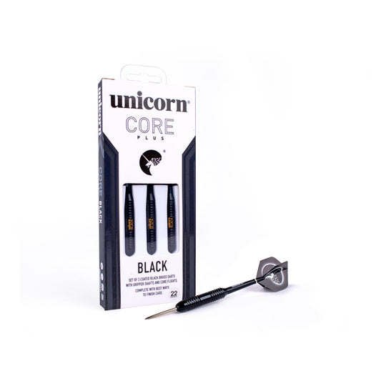 Unicorn Core Plus Win Black Brass Darts