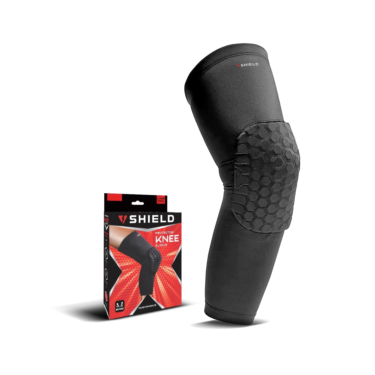 Shield ZL9634 Padded Honeycomb Knee Sleeve Protector
