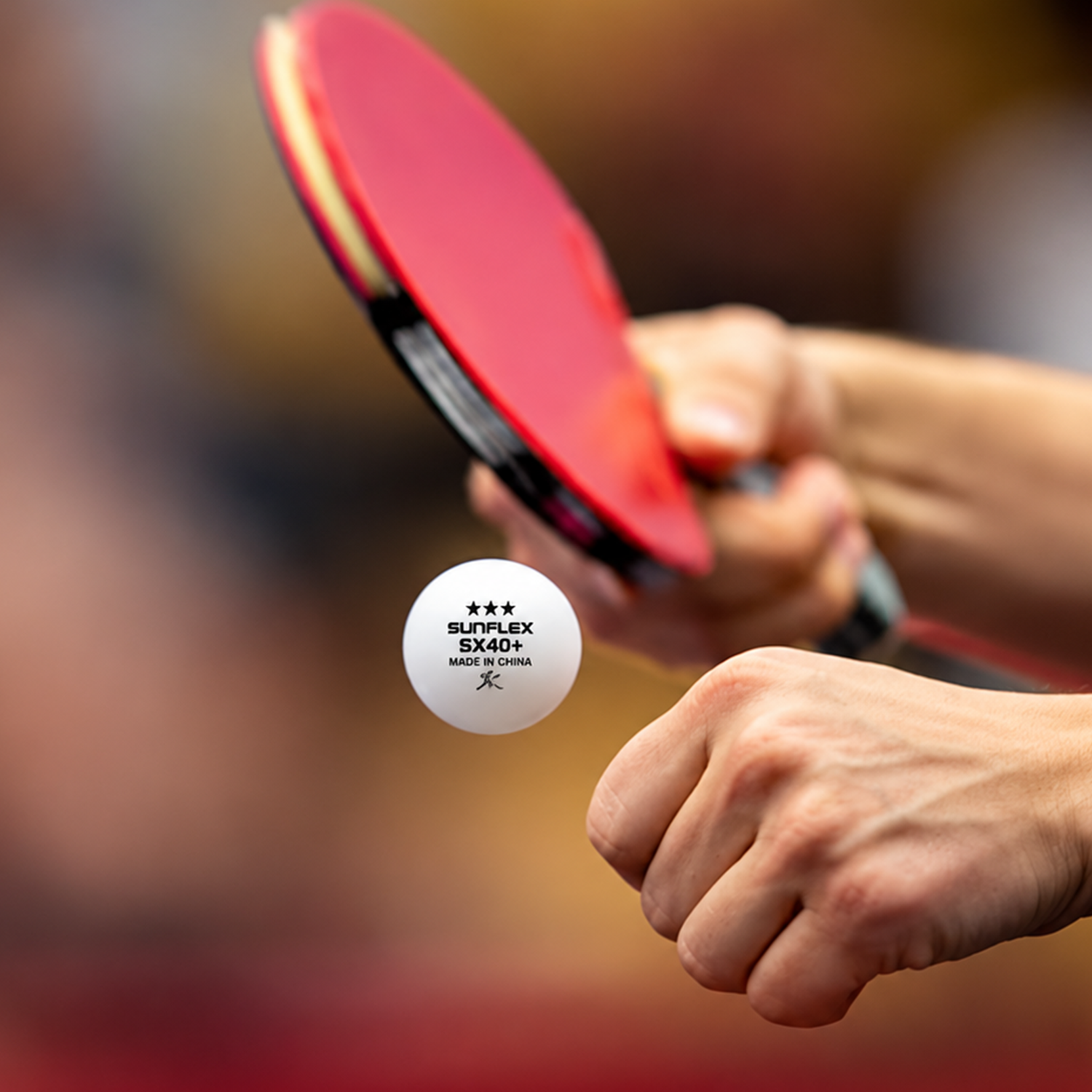 Sunflex SX40+ 3 Star Non-Celluloid Table Tennis Balls 3pcs/box