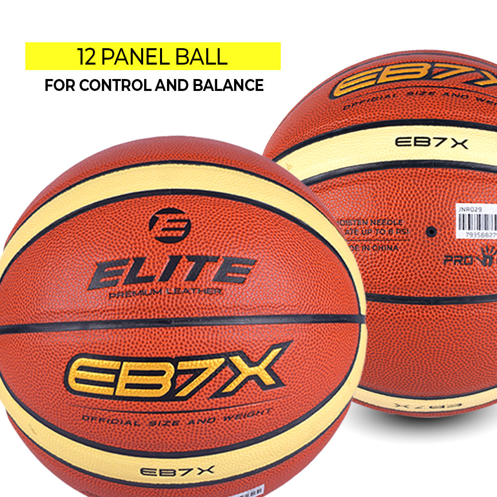 Elite EB7X 12 Panel Leather Basketball