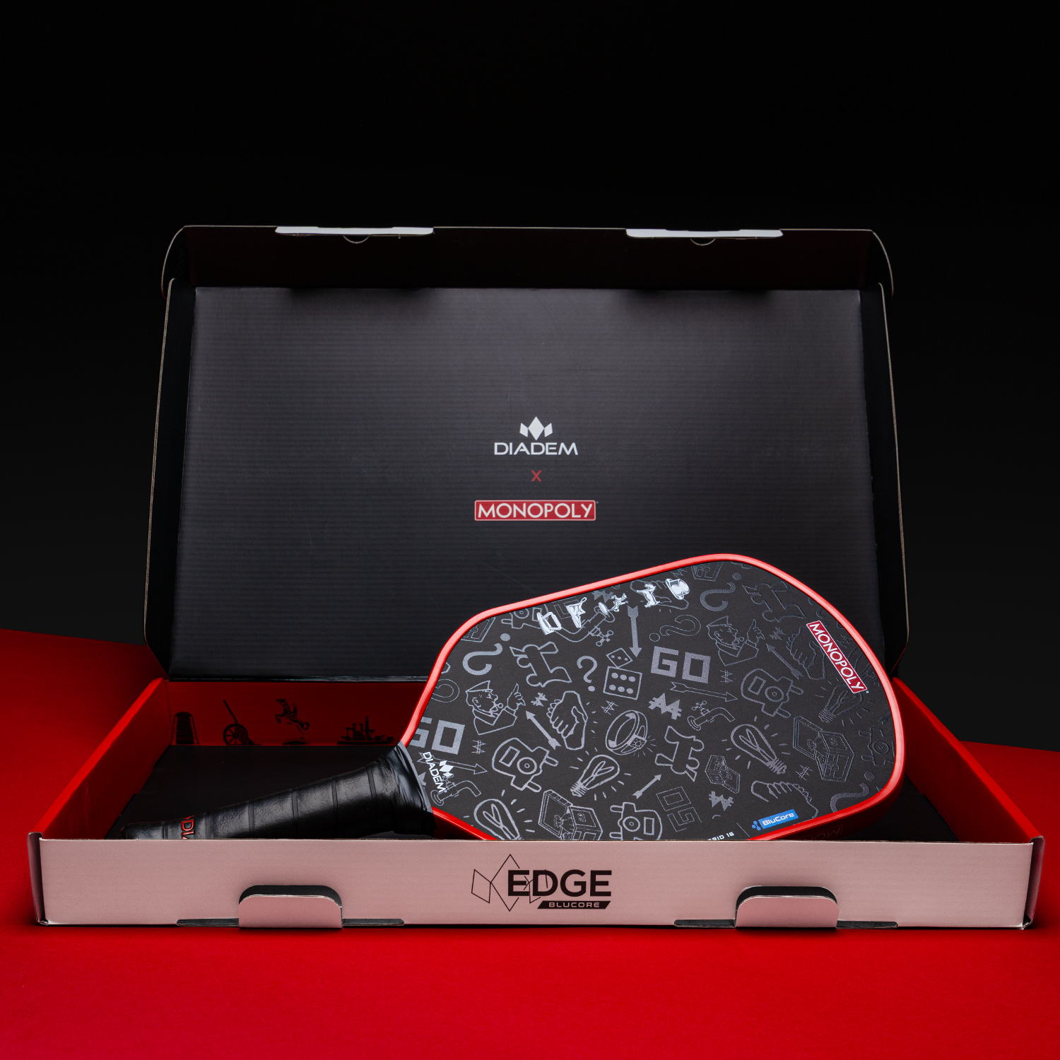 DIADEM Edge BluCore Pro 16mm – Limited Edition Monopoly Pickleball Paddle