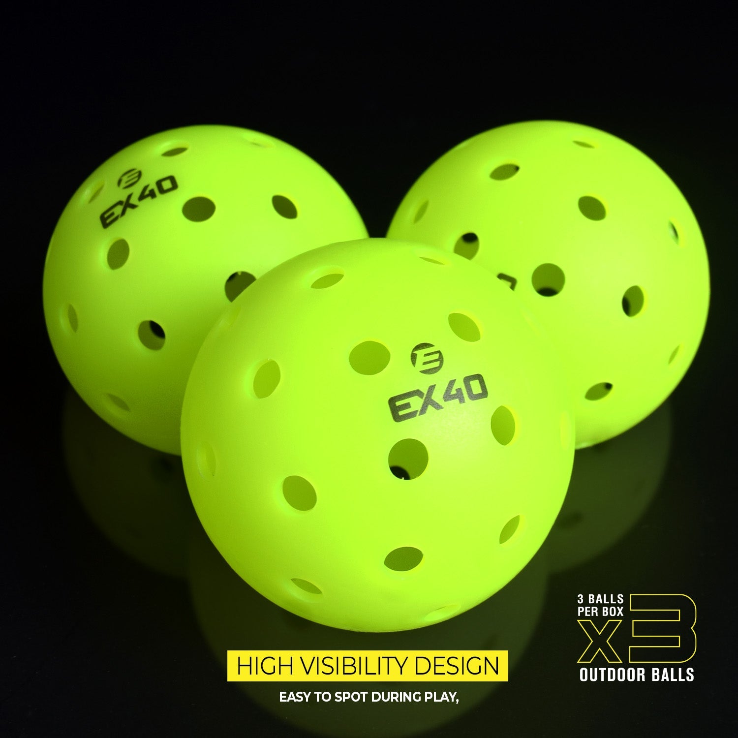 Elite EX40 Tournament Pickleballs