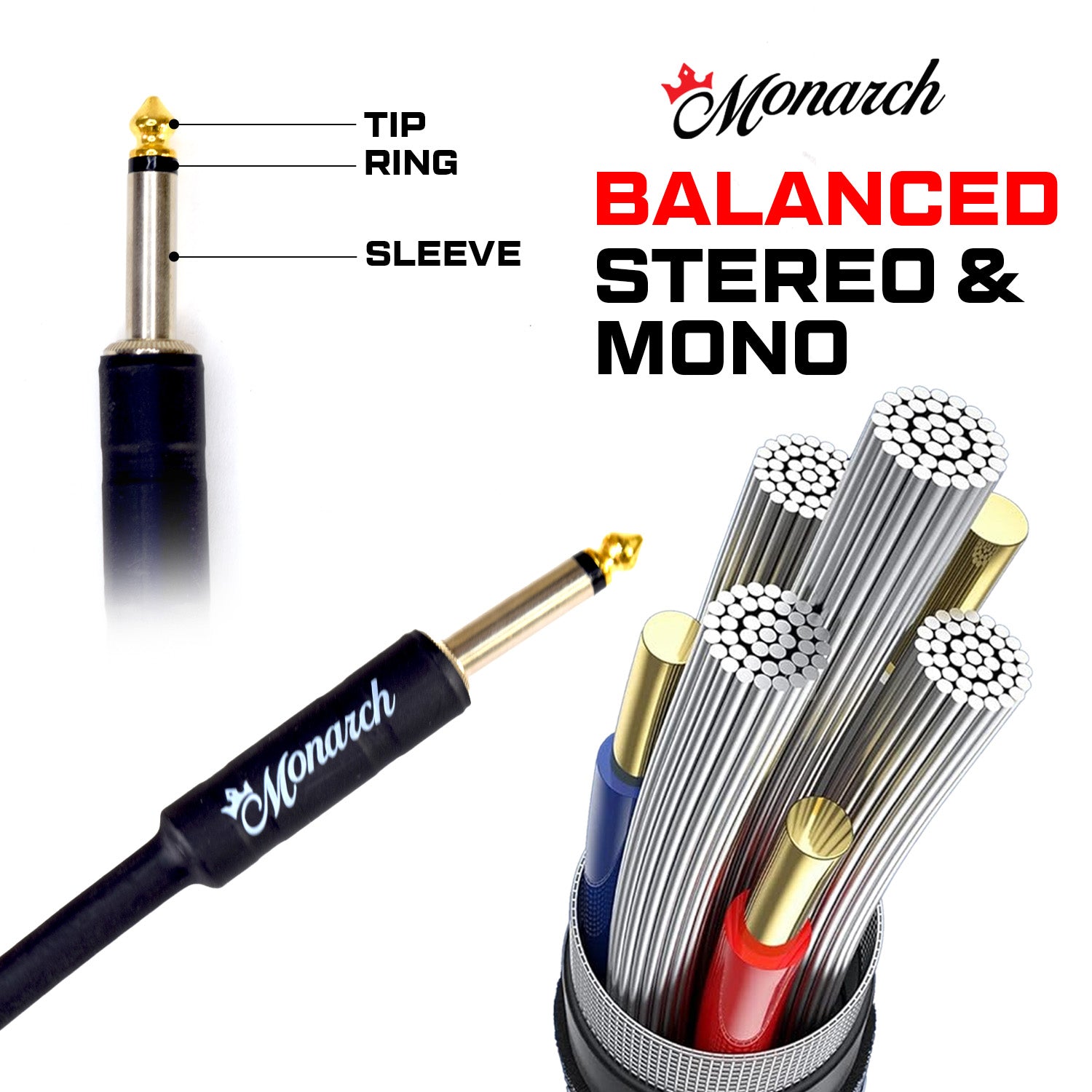 Monarch Pro-Audio Instrument Cable