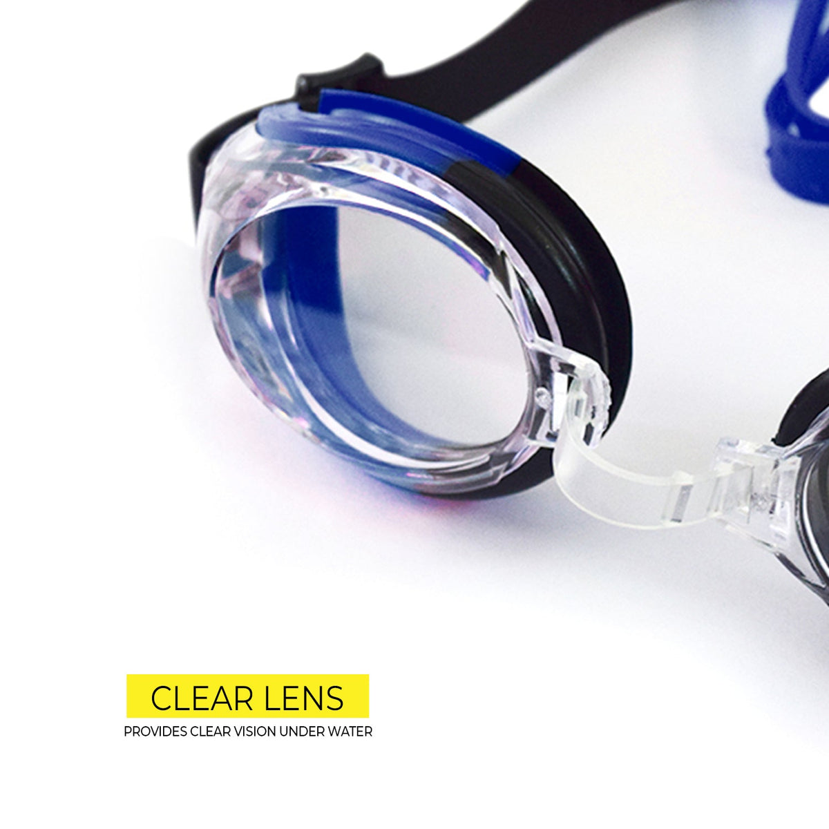 Elite Swimming Goggles Black Blue BL826