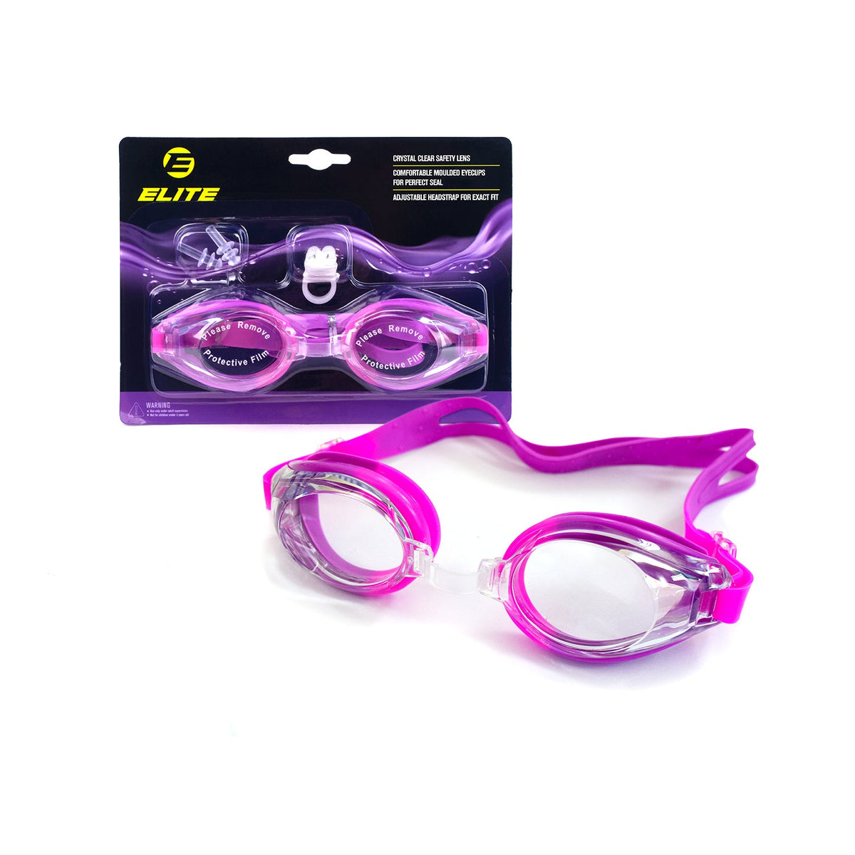 Elite Swimming Goggles Violet Pink BL826