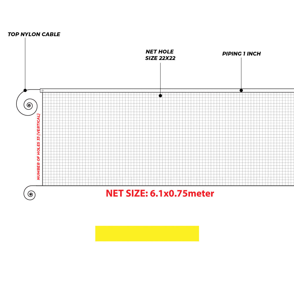 Elite Official Badminton Net