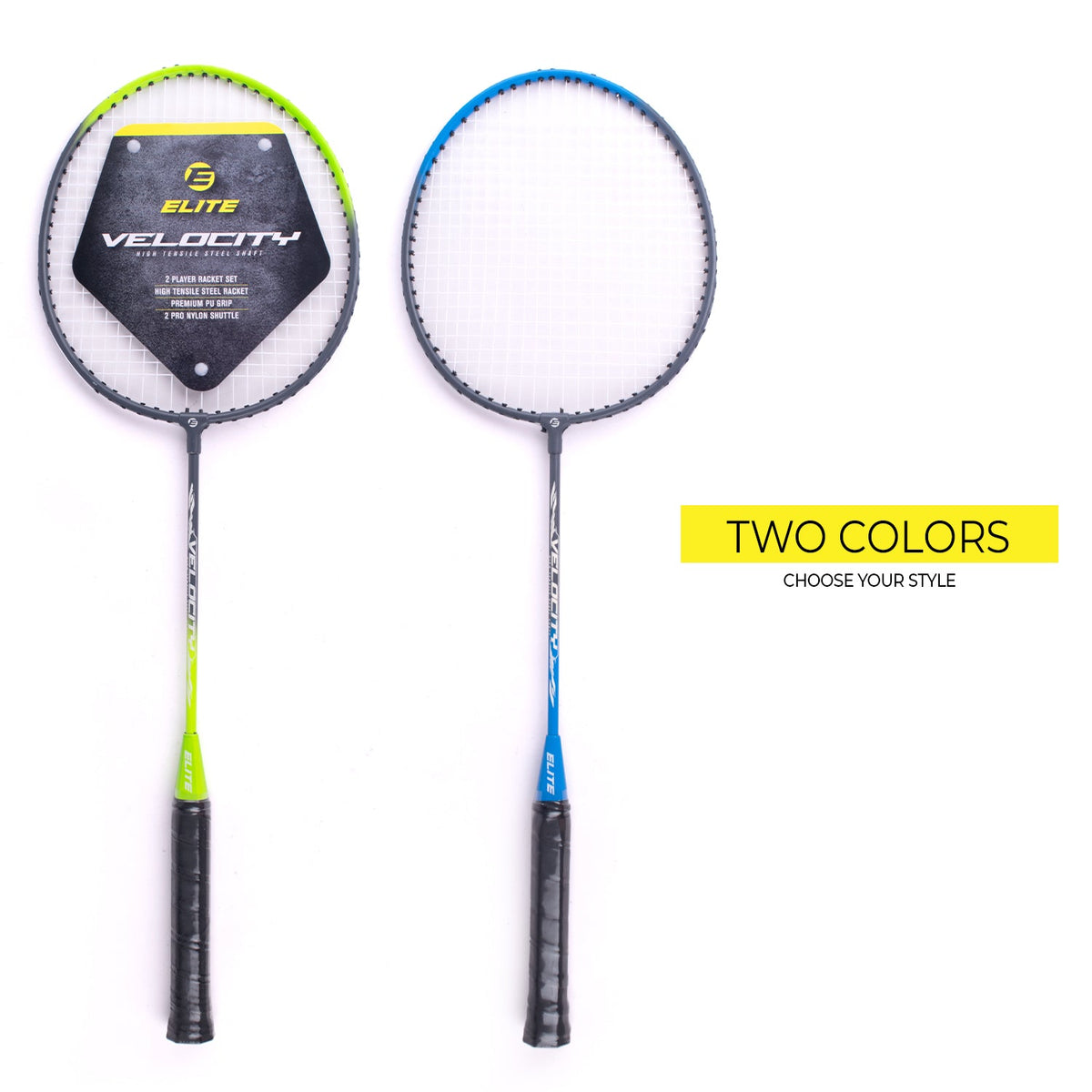 Elite Velocity 2 Player Badminton Set with Carry Bag
