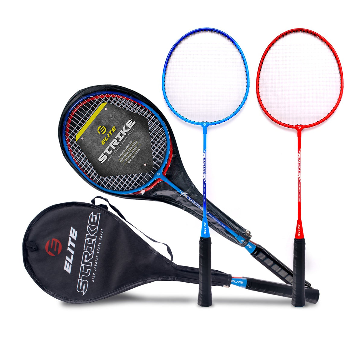 Elite Strike 2 Player Badminton Set with 3/4 Carry bag