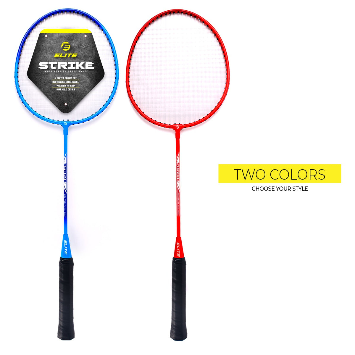 Elite Strike 2 Player Badminton Set with 3/4 Carry bag