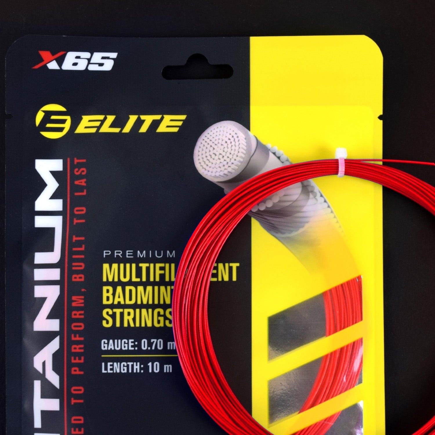 Elite 70mm Gauge Titanium Badminton Strings