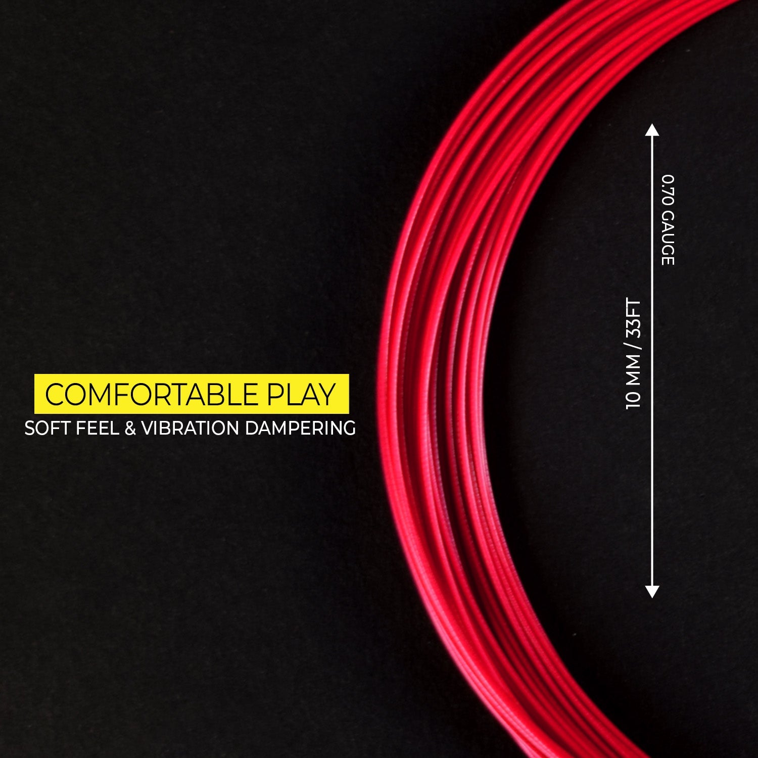 Elite 70mm Gauge Titanium Badminton Strings
