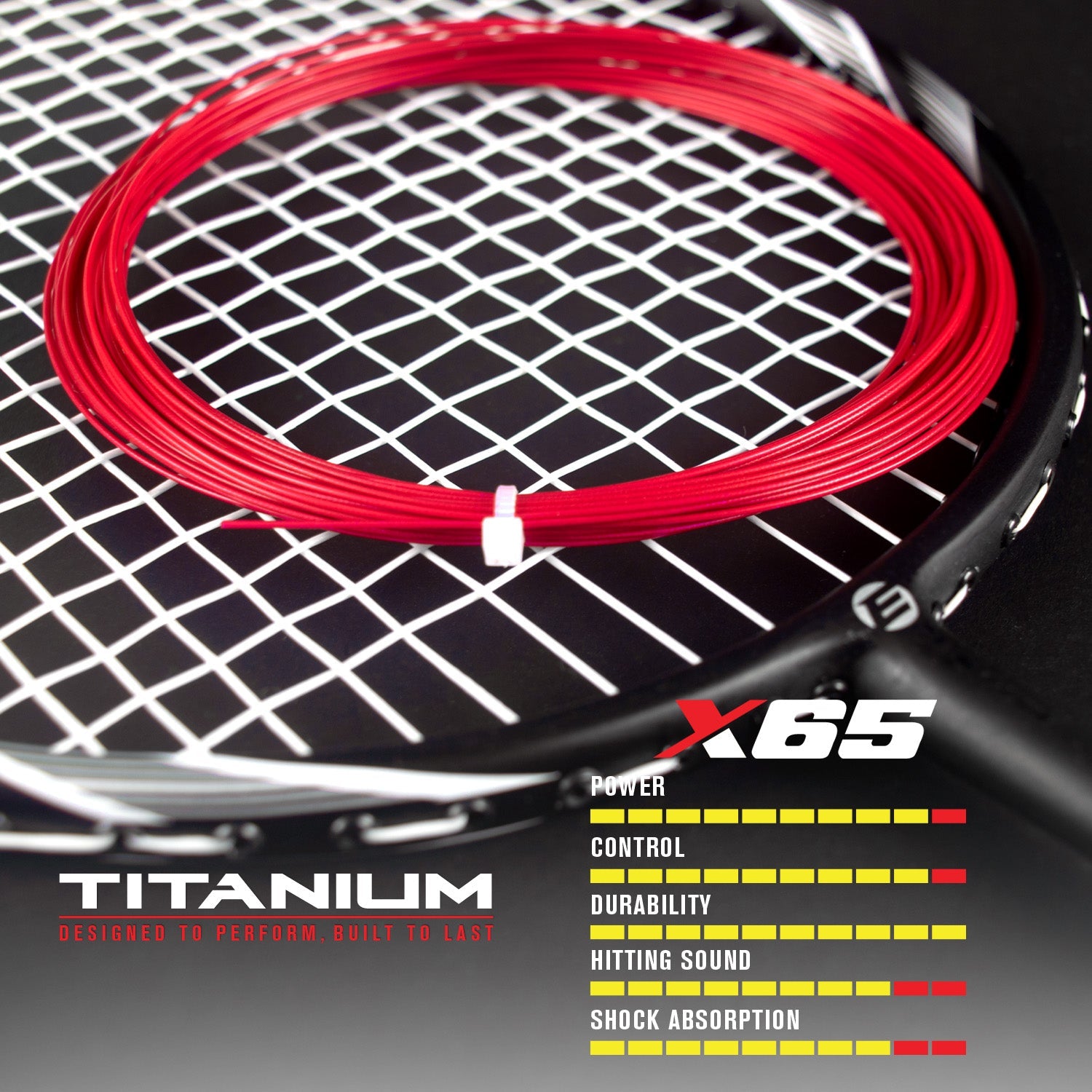 Elite 70mm Gauge Titanium Badminton Strings