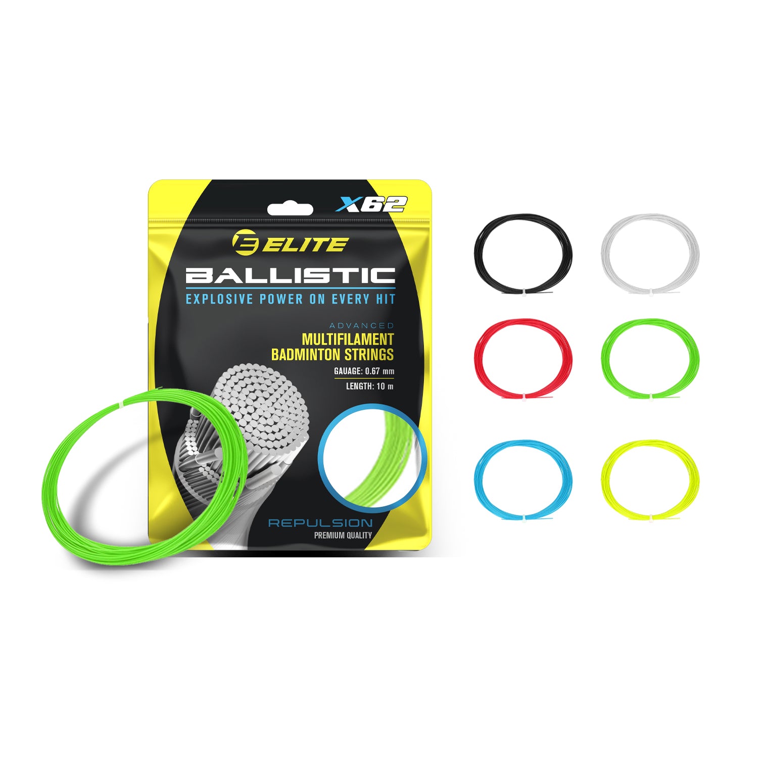 Elite Ballistic Badminton Strings