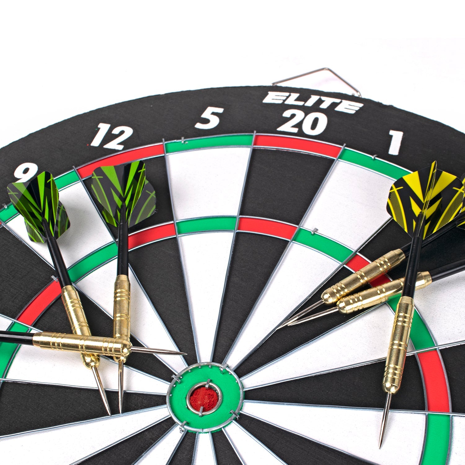 Elite Dual Play Official Size Paper Dartboard with 6pcs Darts