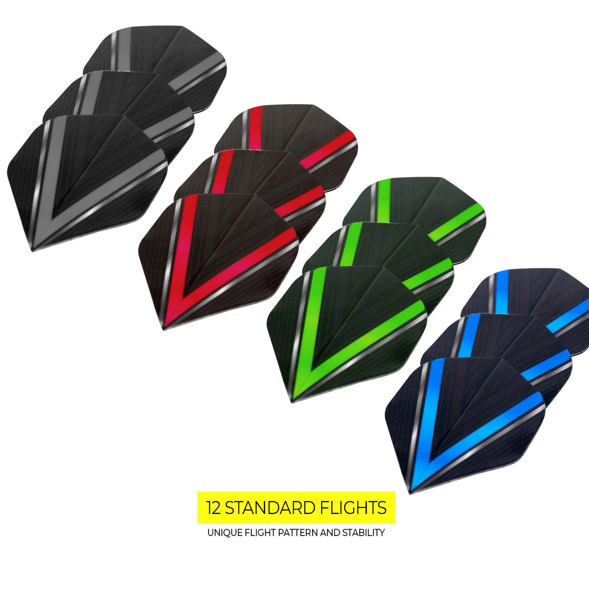 Elite Pro-tech Diamond Dart Flights 4 sets ( 3 Pcs per set )