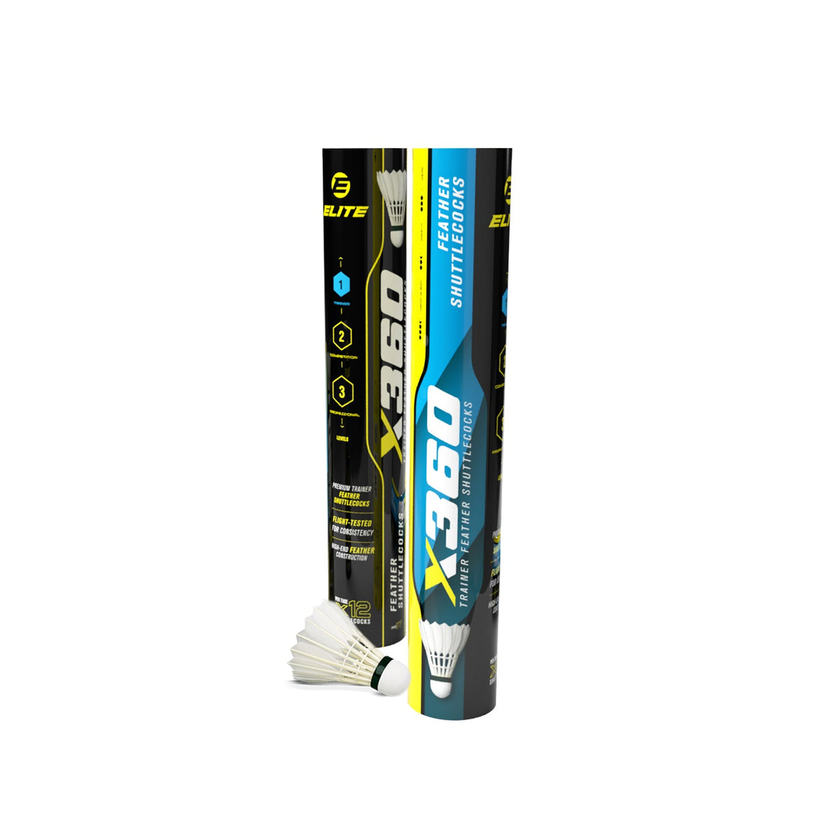 Elite x360 Feather Shuttlecock 6pcs