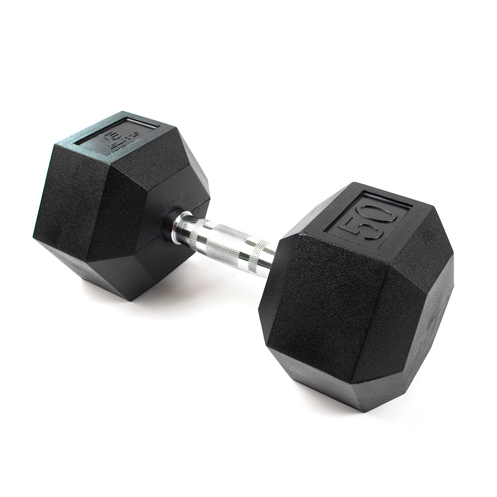 Elite Rubber Hex Dumbell 1pc