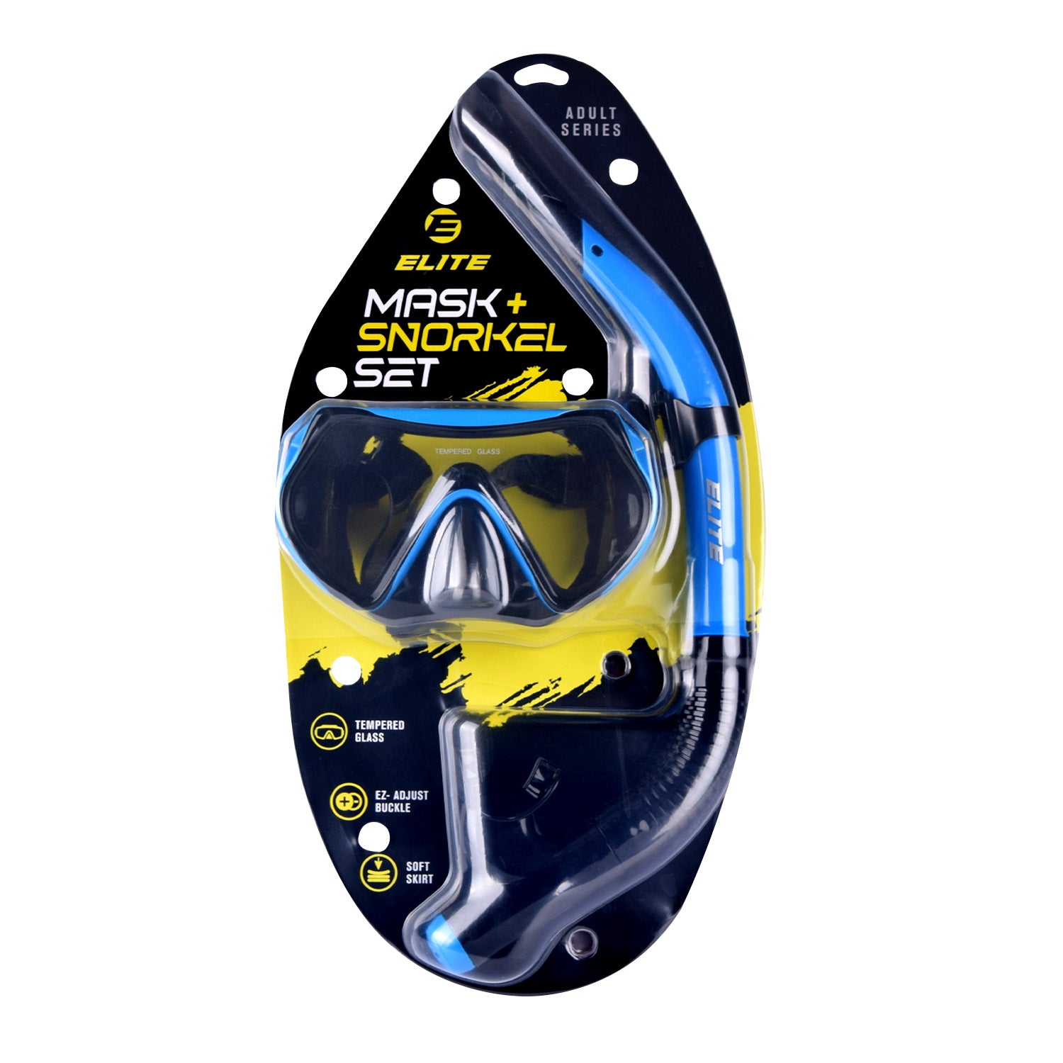 Elite Mask and Snorkel Set