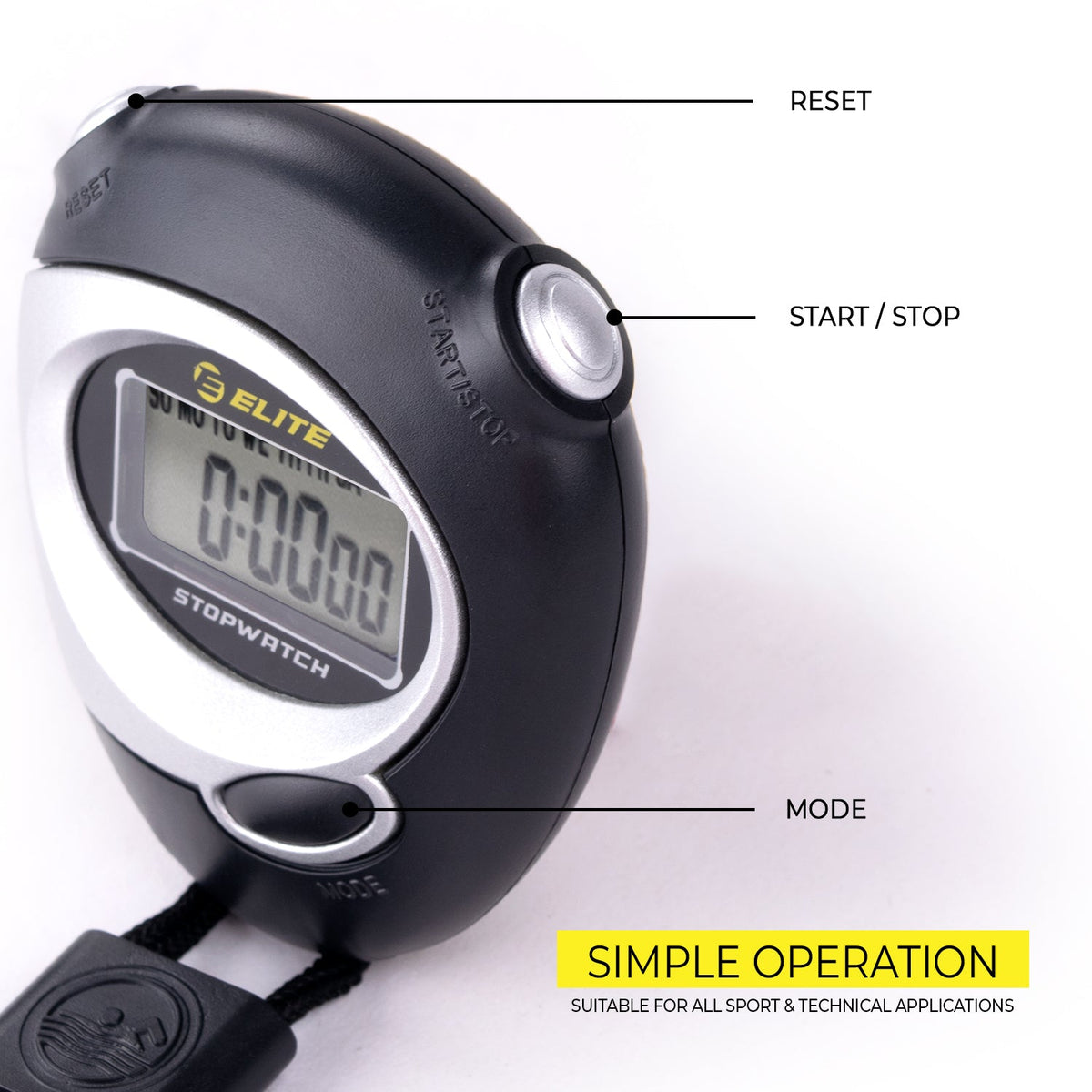 Elite Sports Multi-Function Stopwatch/Timer Level 1