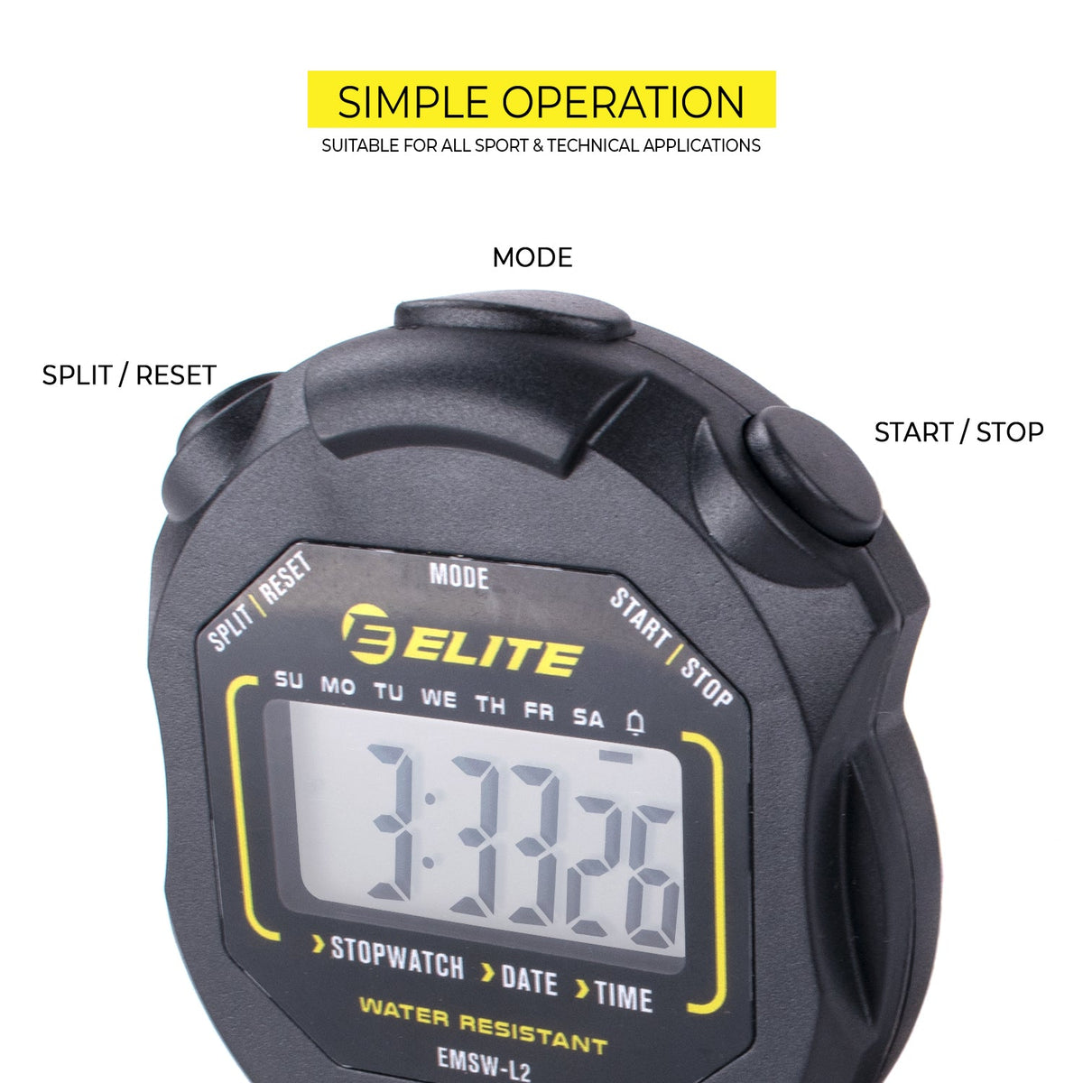 Elite Sports Multi-Function Stopwatch/Timer Level 2