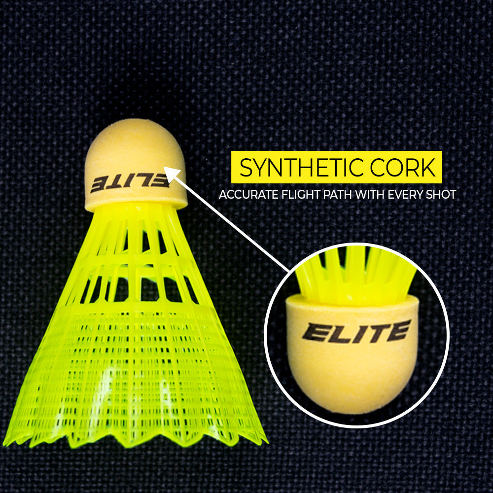 Elite x270 Tournament Synthetic Nylon Shuttlecocks