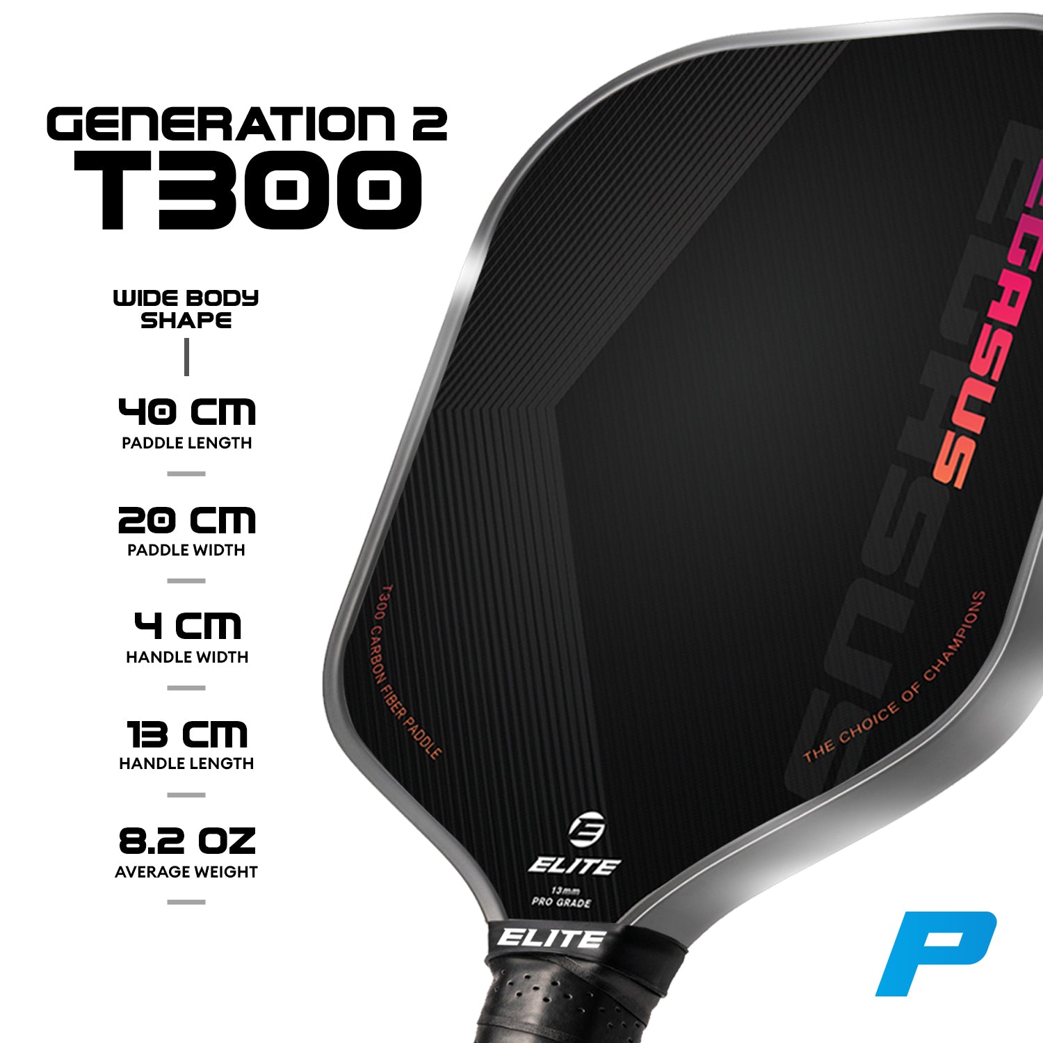 Elite Pegasus Generation 2 T-300 Pickleball Paddle