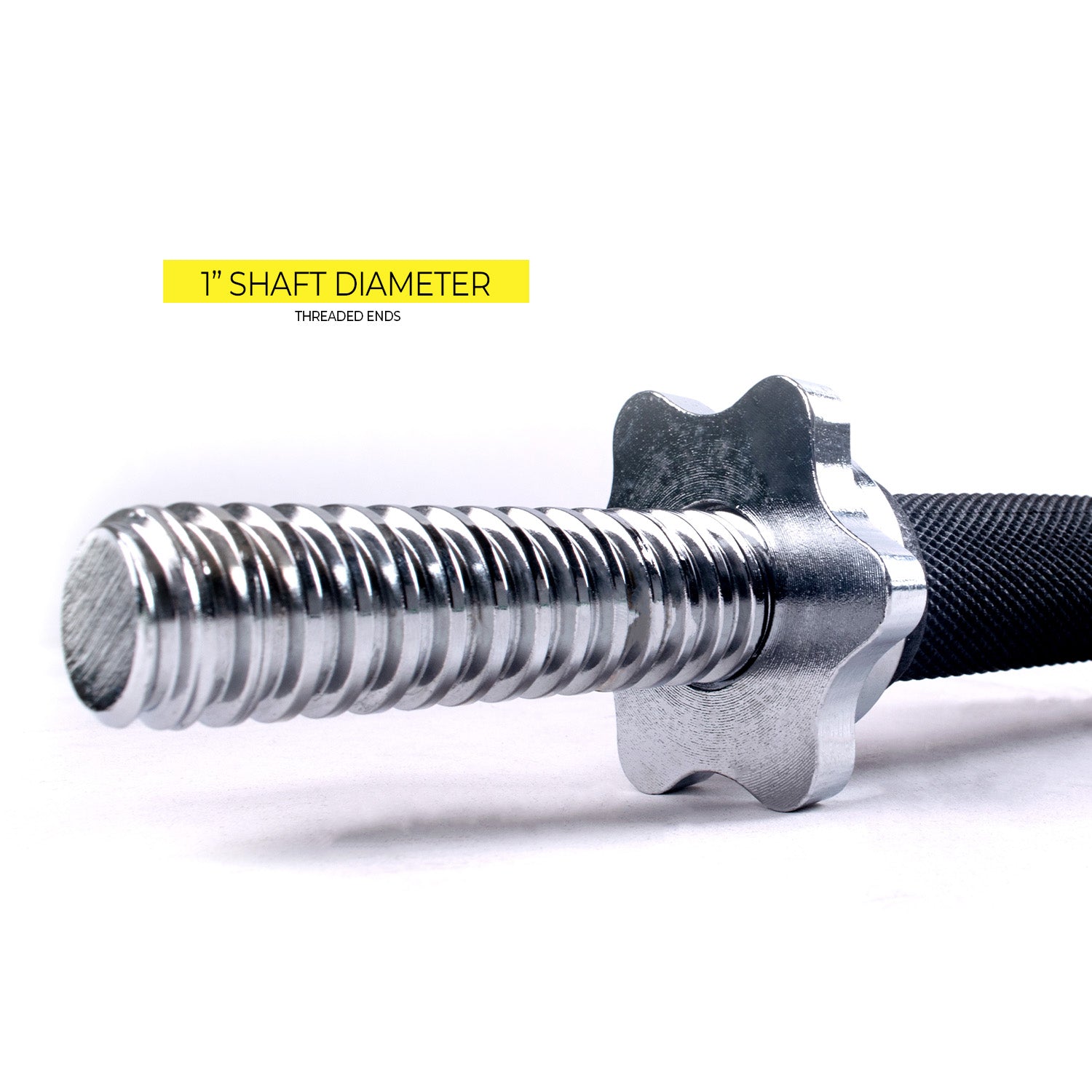 Elite Chrome Short Bar with Rubber Grip Handle