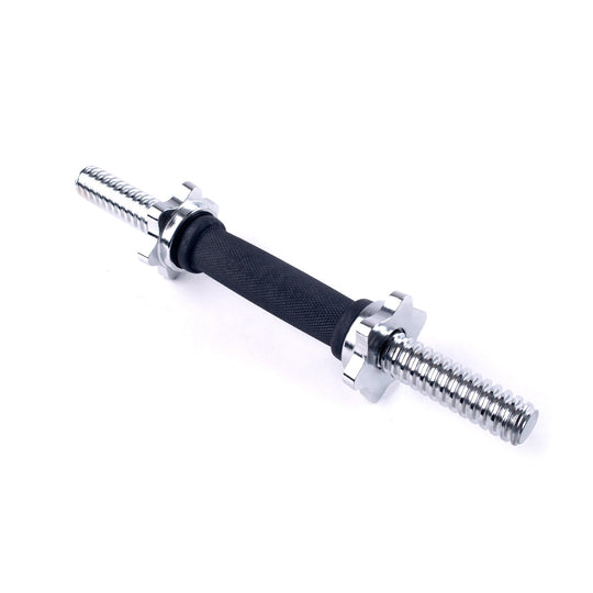 Elite Chrome Short Bar with Rubber Grip Handle