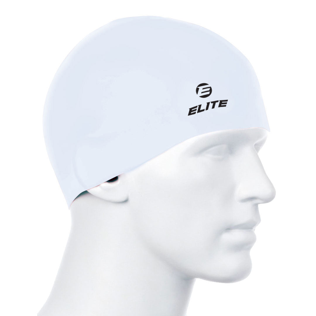 Elite Swimming Cap White